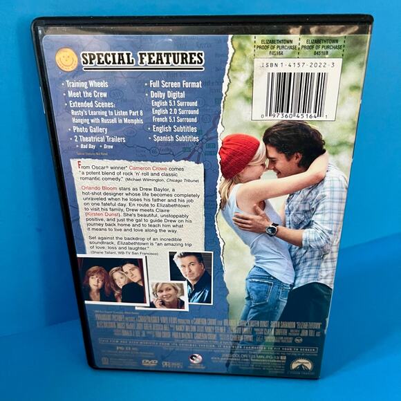 Elizabethtown (DVD, 2005) Full Screen Edition – Orlando Bloom & Kirsten Dunst - Picture 2 of 6